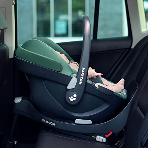 i-Size Car Seat Base, 0-4 Years, One-Hand Rotation, TravelSafe Control, Click & Go, Black